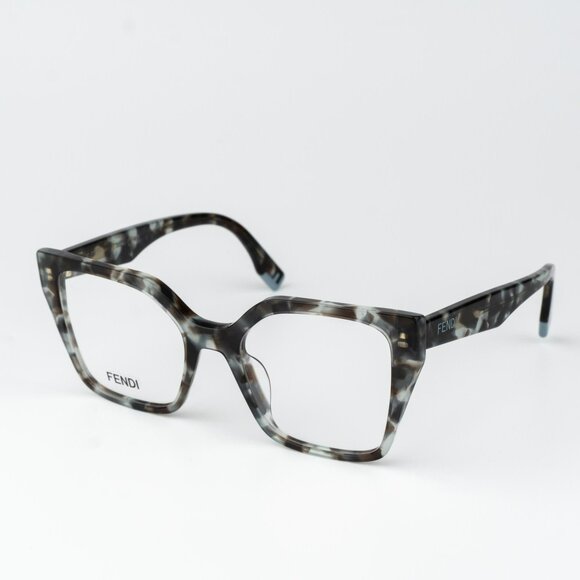 Fendi FENDI WAY Women Eyeglasses Oversized Havana FE50002I 056 NEW AUTHENTIC - Picture 1 of 8